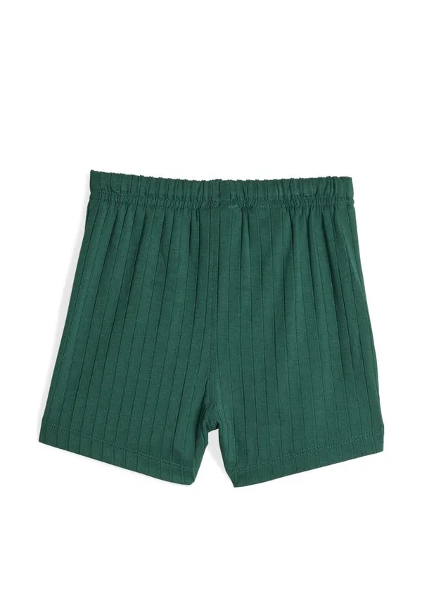 Обычные широкие детские шорты Adidas Originals, Collegiate Green — фото 4