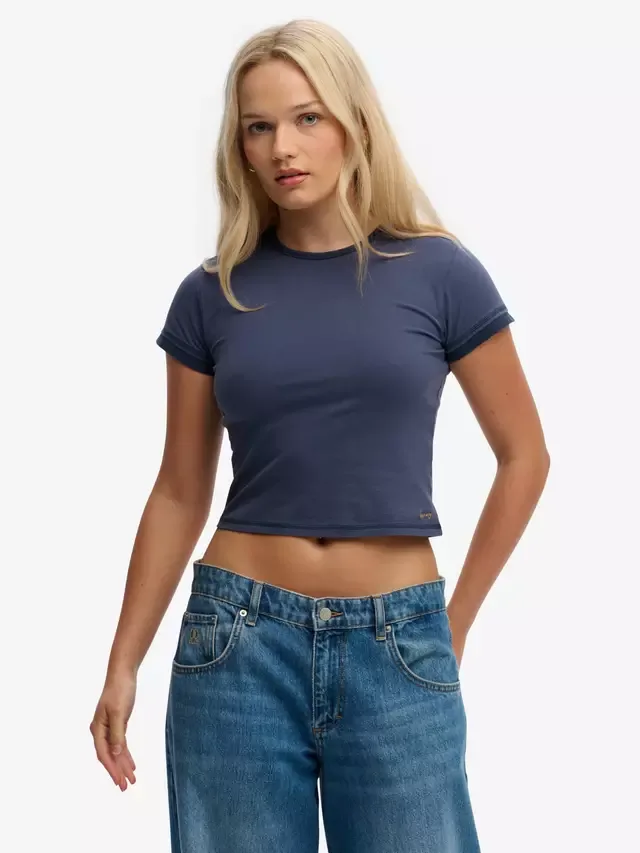 Спортивный многослойный топ Superdry, Mariner Navy