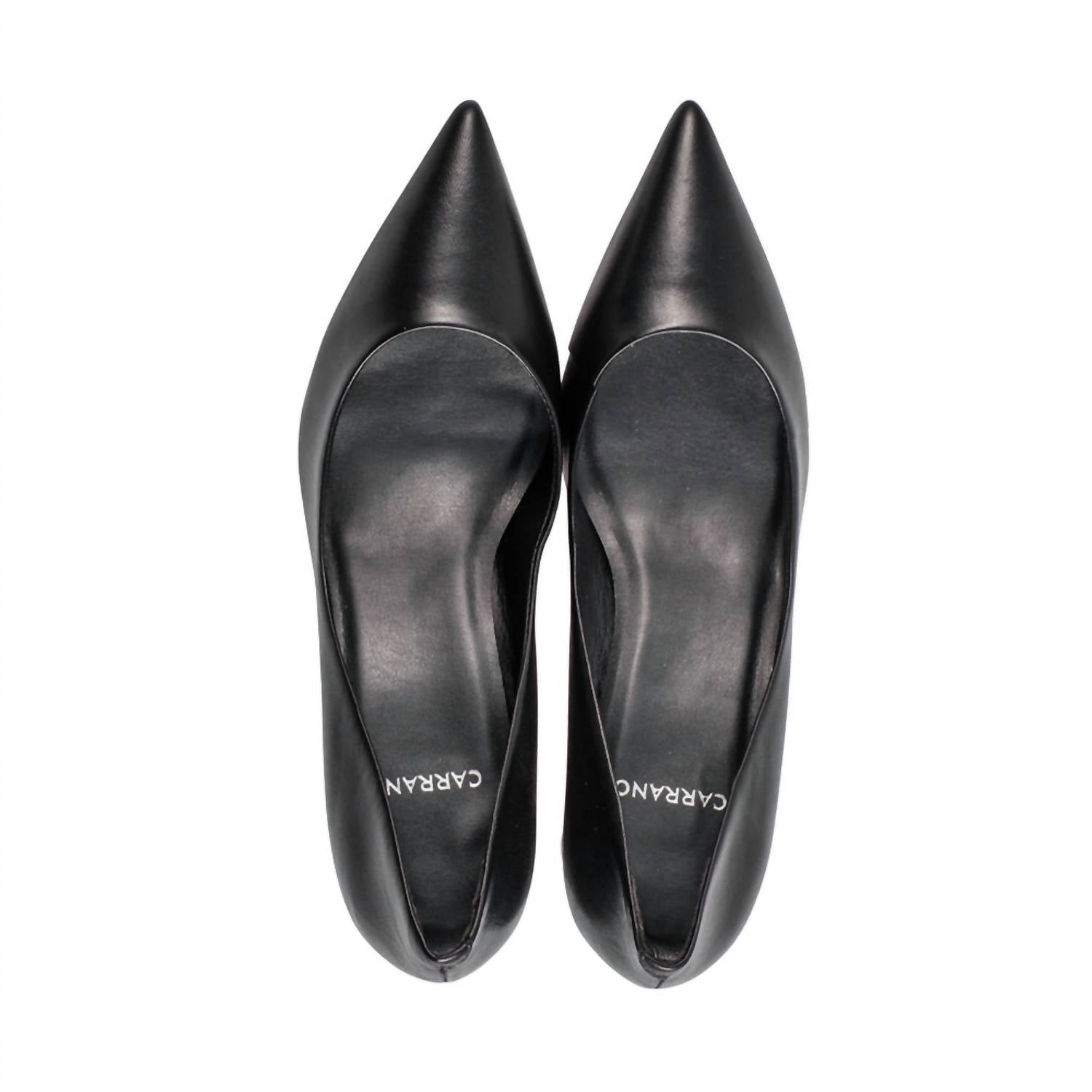 Женские туфли Felicia Leather Heel черного цвета Carrano — фото 2