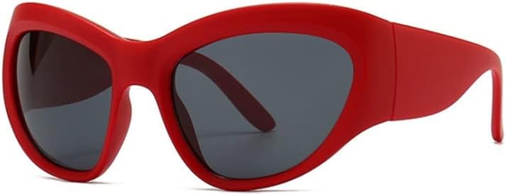 

Женские солнцезащитные очки, черные, в крупной оправе, женские солнцезащитные очки, мужские очки для водителя и мотоциклиста, зеркальные солнцезащитные очки generic, Red Gray