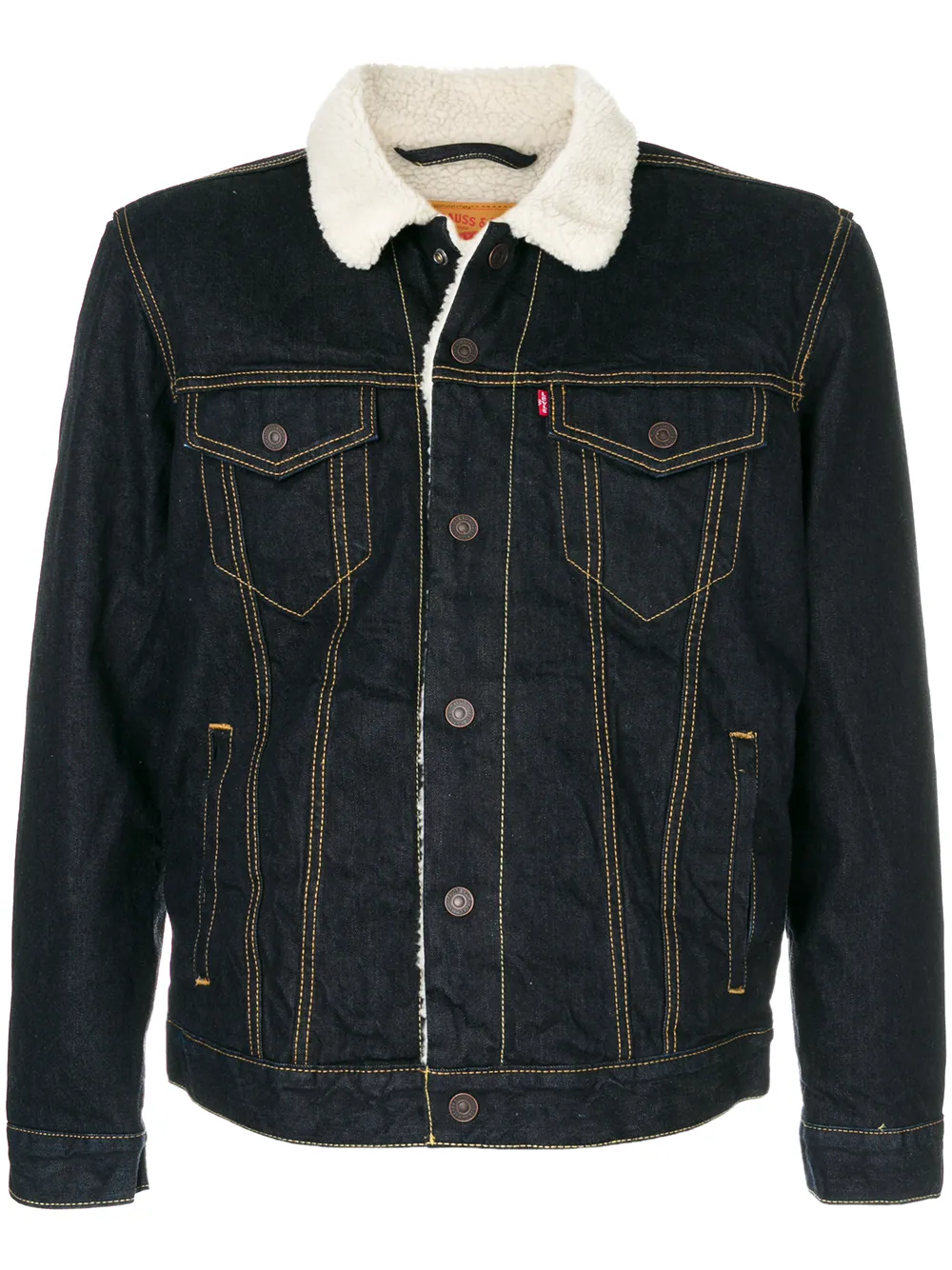 

Джинсовая куртка с отделкой под овчину Levi's, синий