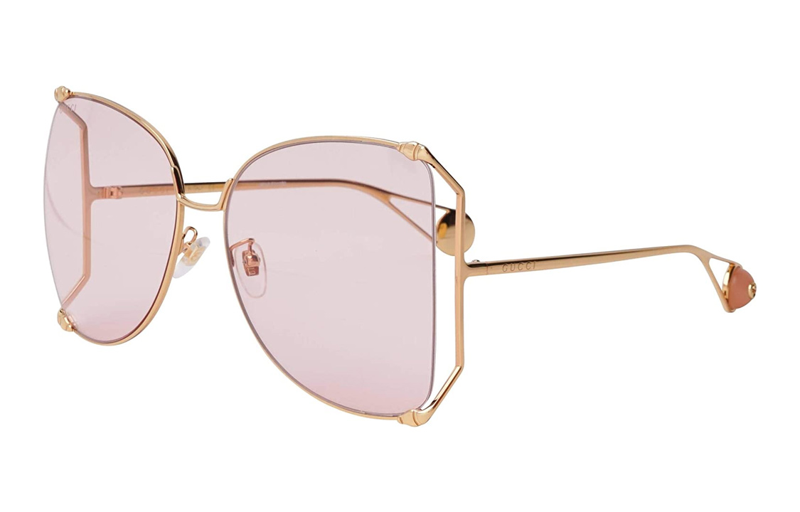 

Солнцезащитные очки женские тёмно-розовые GUCCI