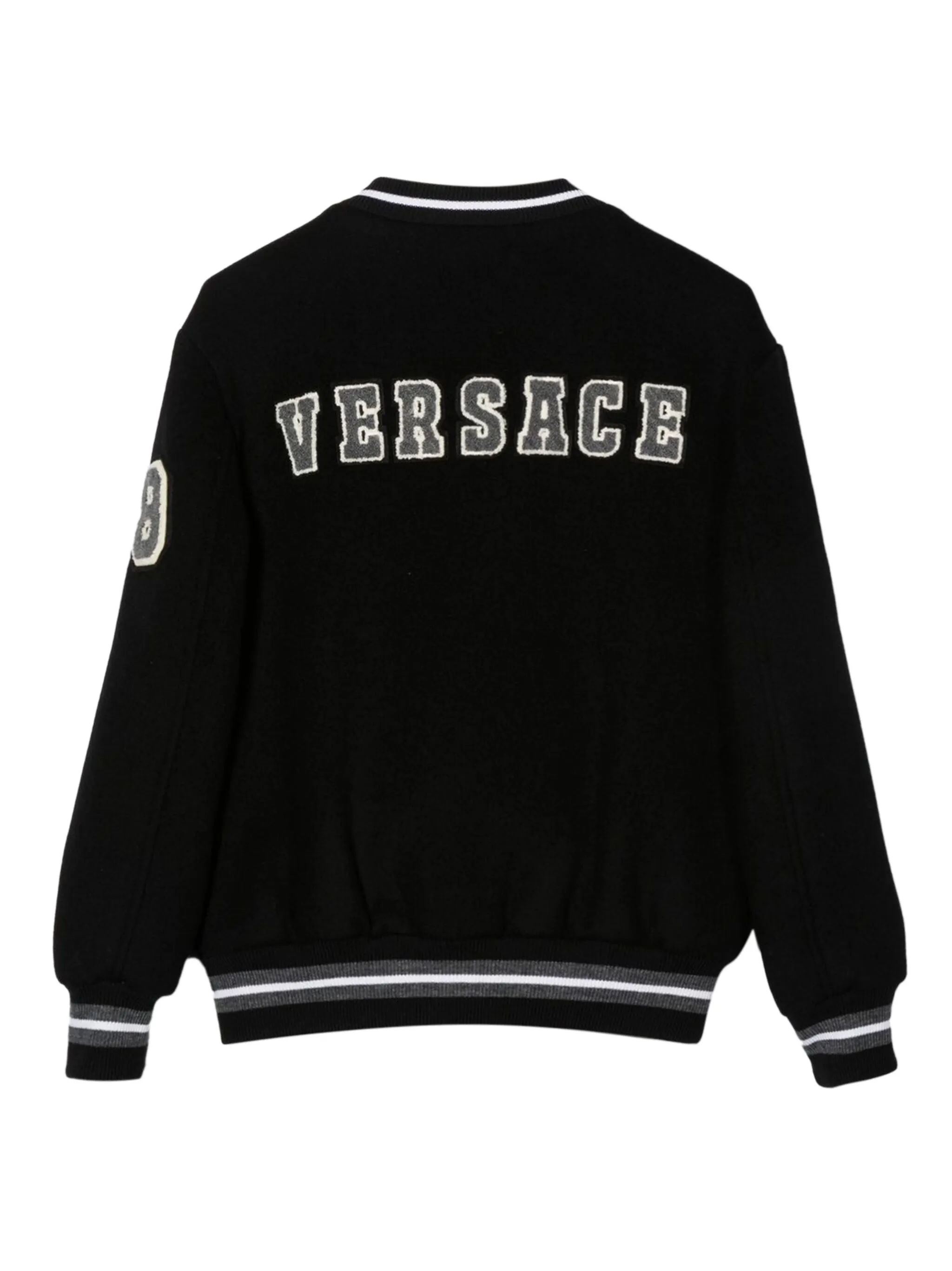 

Бомбер с длинными рукавами Versace Kids, черный