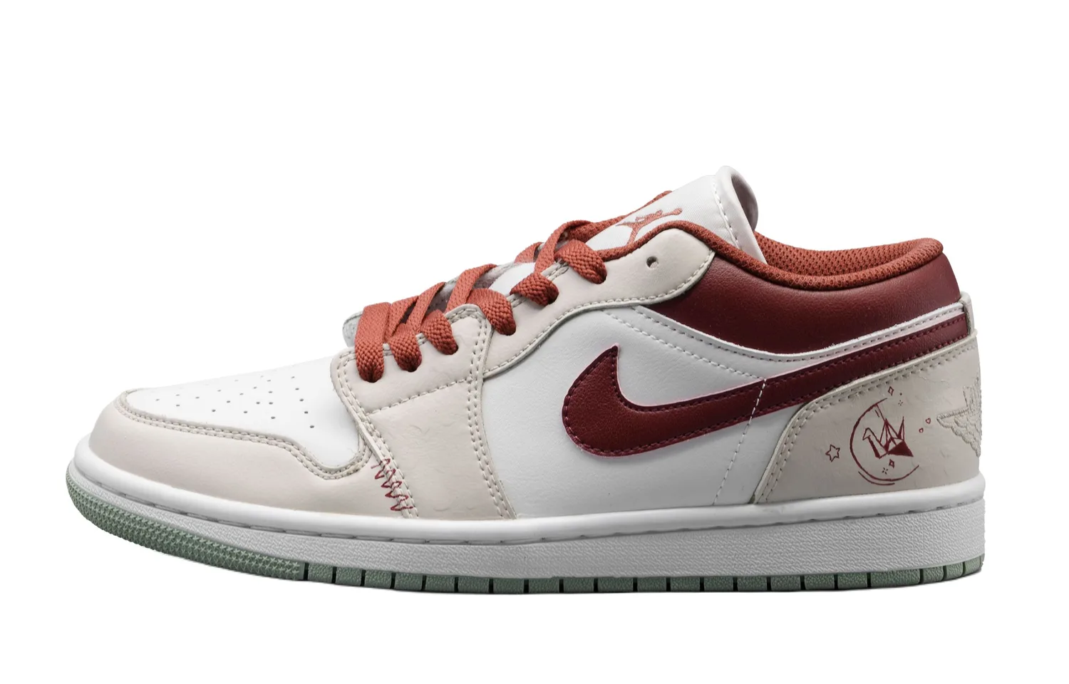 Jordan Air 1 Stunning Fashion Trend низкие детские баскетбольные кроссовки красные для подростков — фото 3