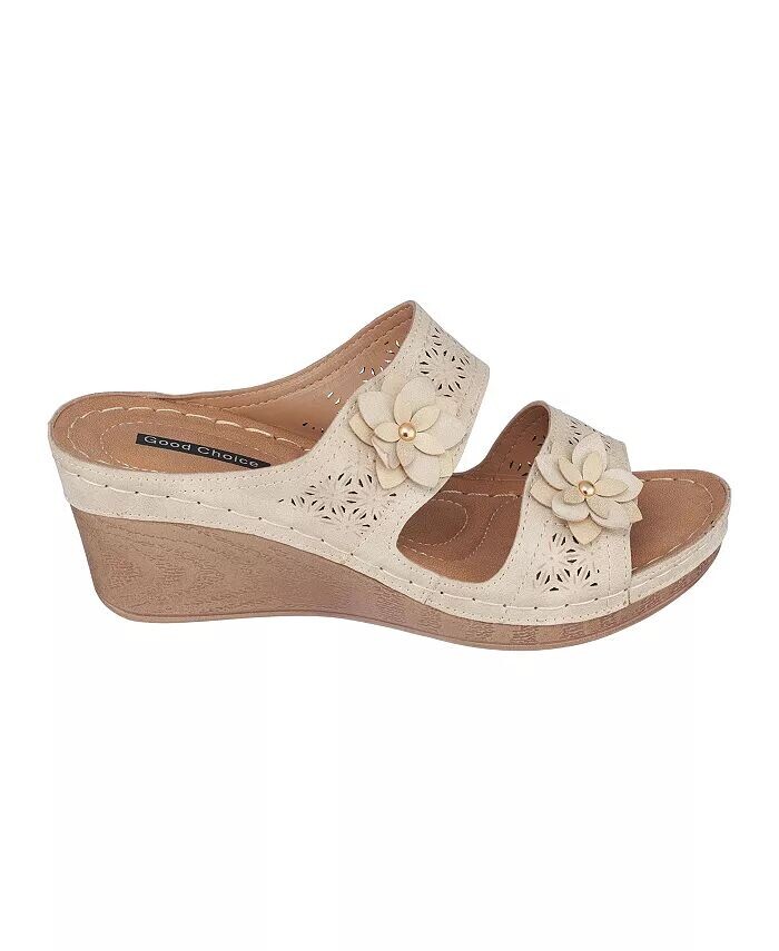 Женские босоножки Cie Wedge Slide GC Shoes, желтый — фото 2