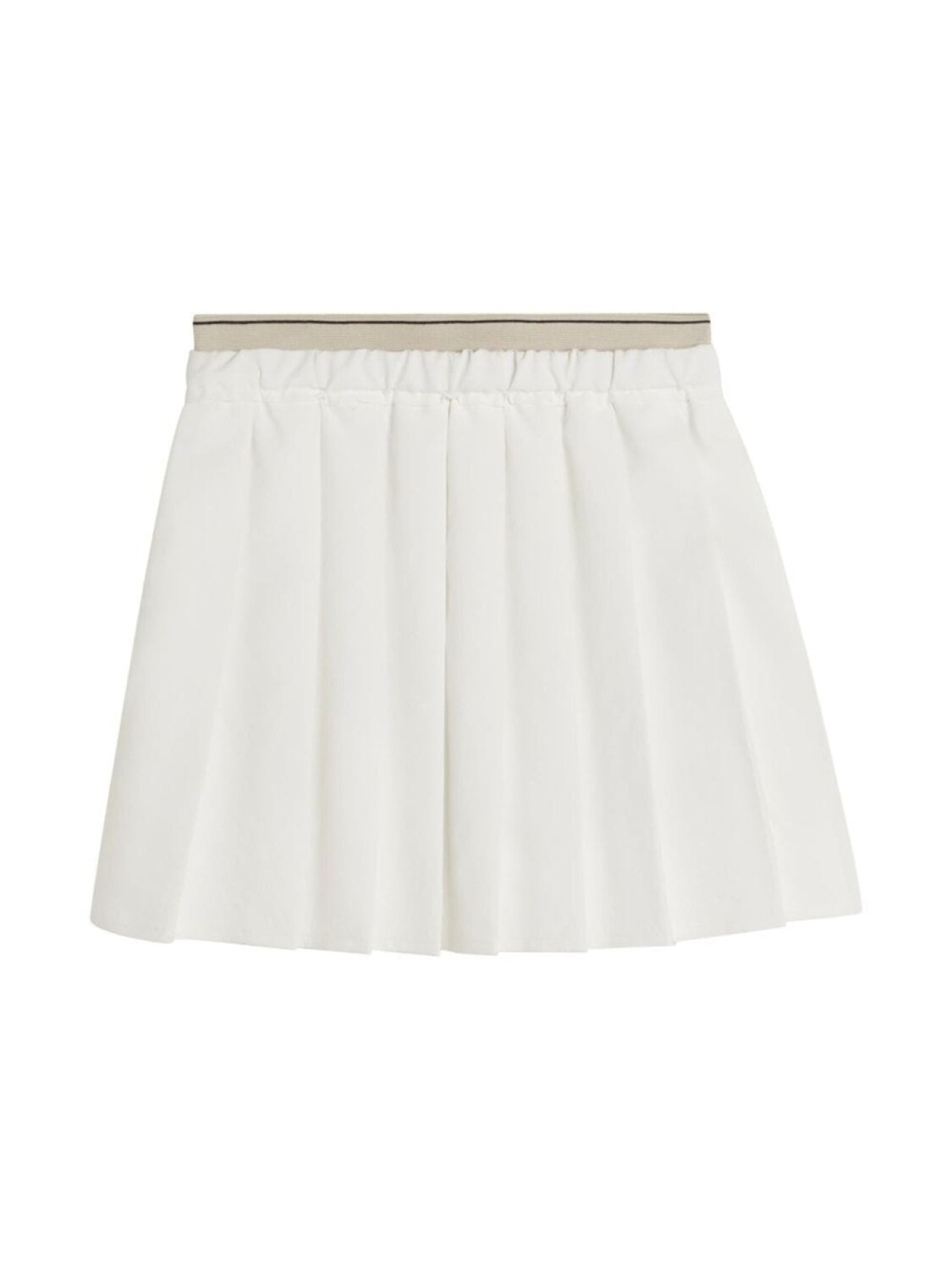 

Brunello Cucinelli Kids юбка-шорты со складками, белый