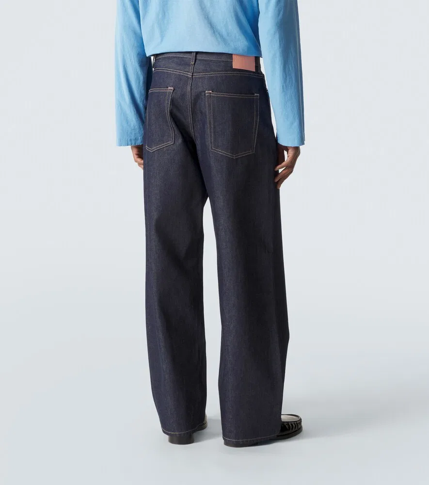 Джинсы с широкими штанинами 1981 года Acne Studios, синий — фото 4