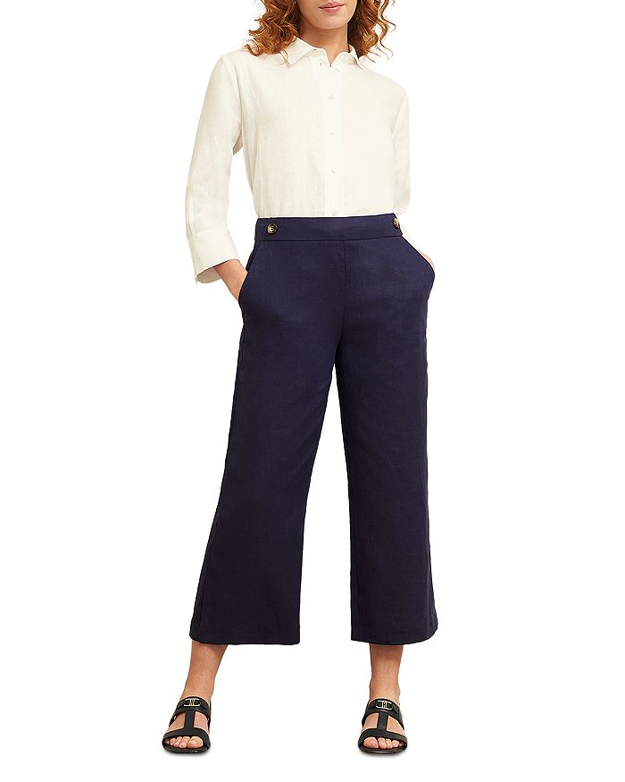 

Жозефина Льняные Широкие Брюки HOBBS LONDON, синий