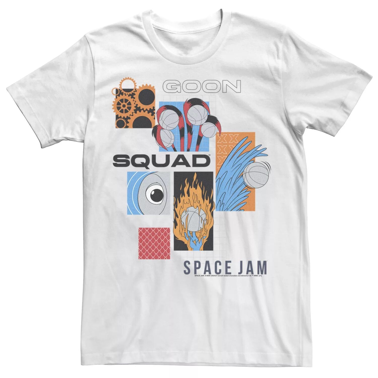 

Мужская футболка с коллажем и вставками Space Jam 2 Goon Squad Licensed Character