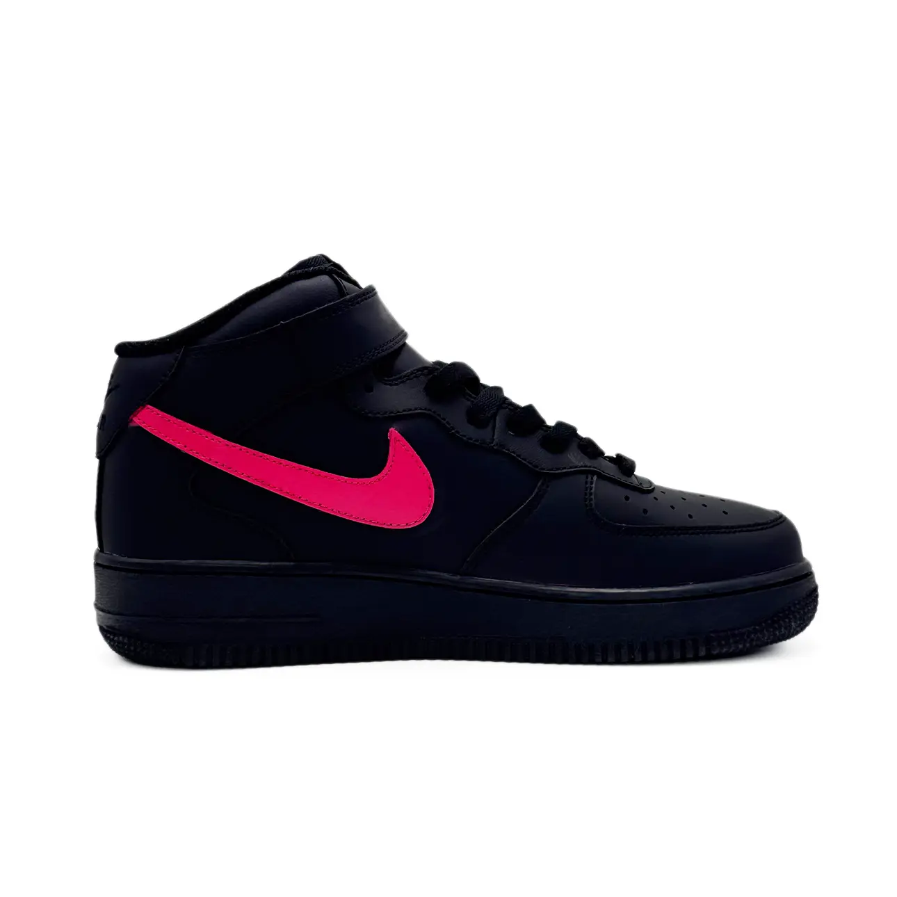 Кроссовки Nike Air Force 1 Mid '07, черный/алый — фото 3