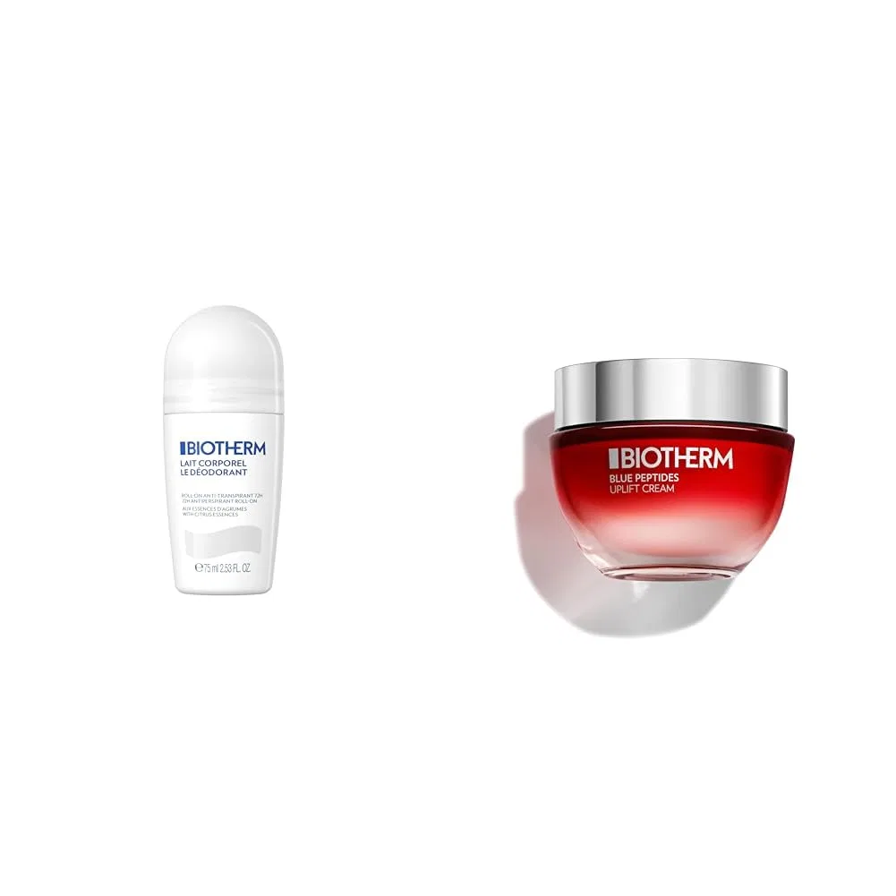 Дезодорант-ролик Lait Corporel, 75 мл + крем Blue Peptides Uplift, 50 мл Biotherm
