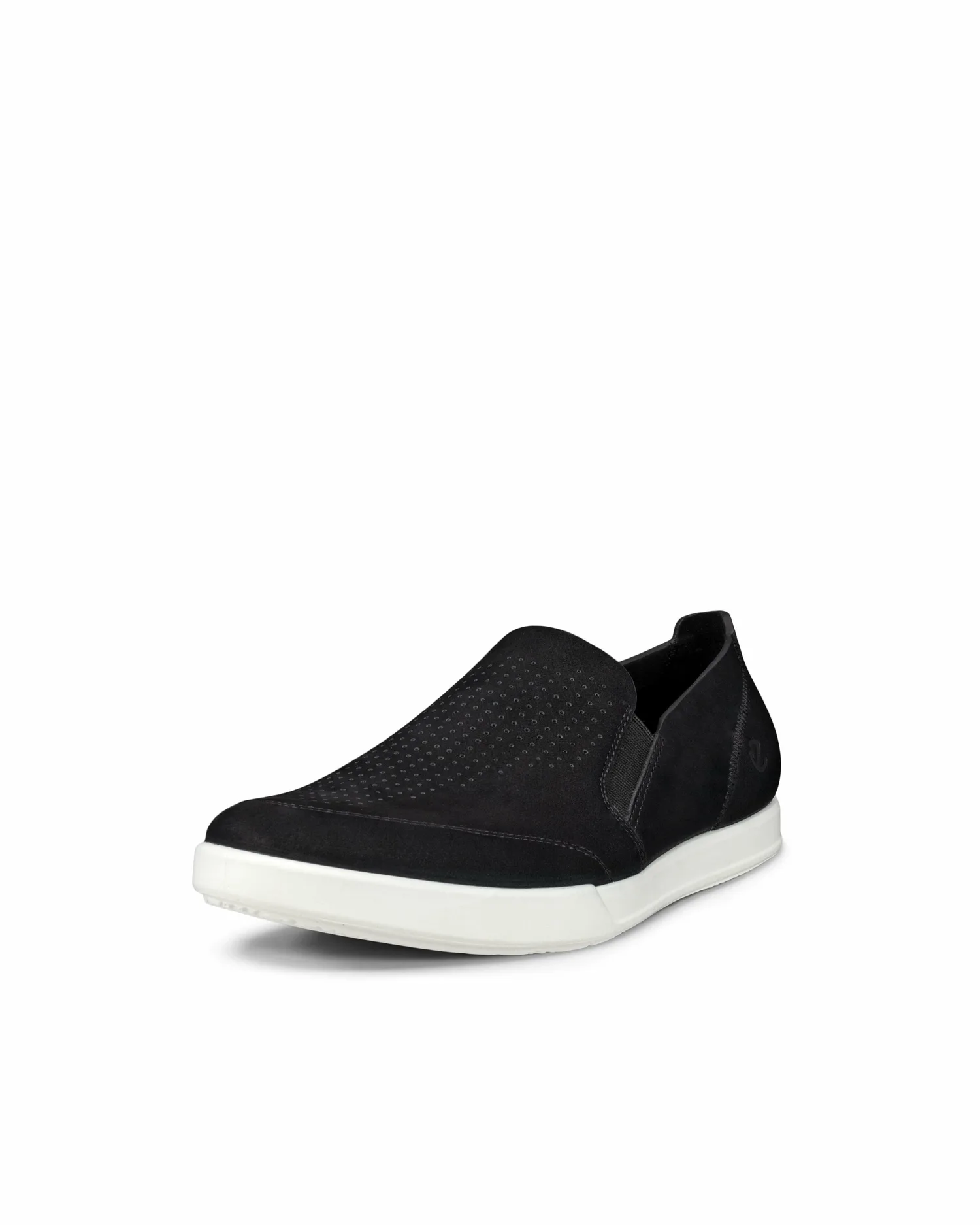 Мужские повседневные слипоны ECCO Travel из натуральной кожи, BLACK