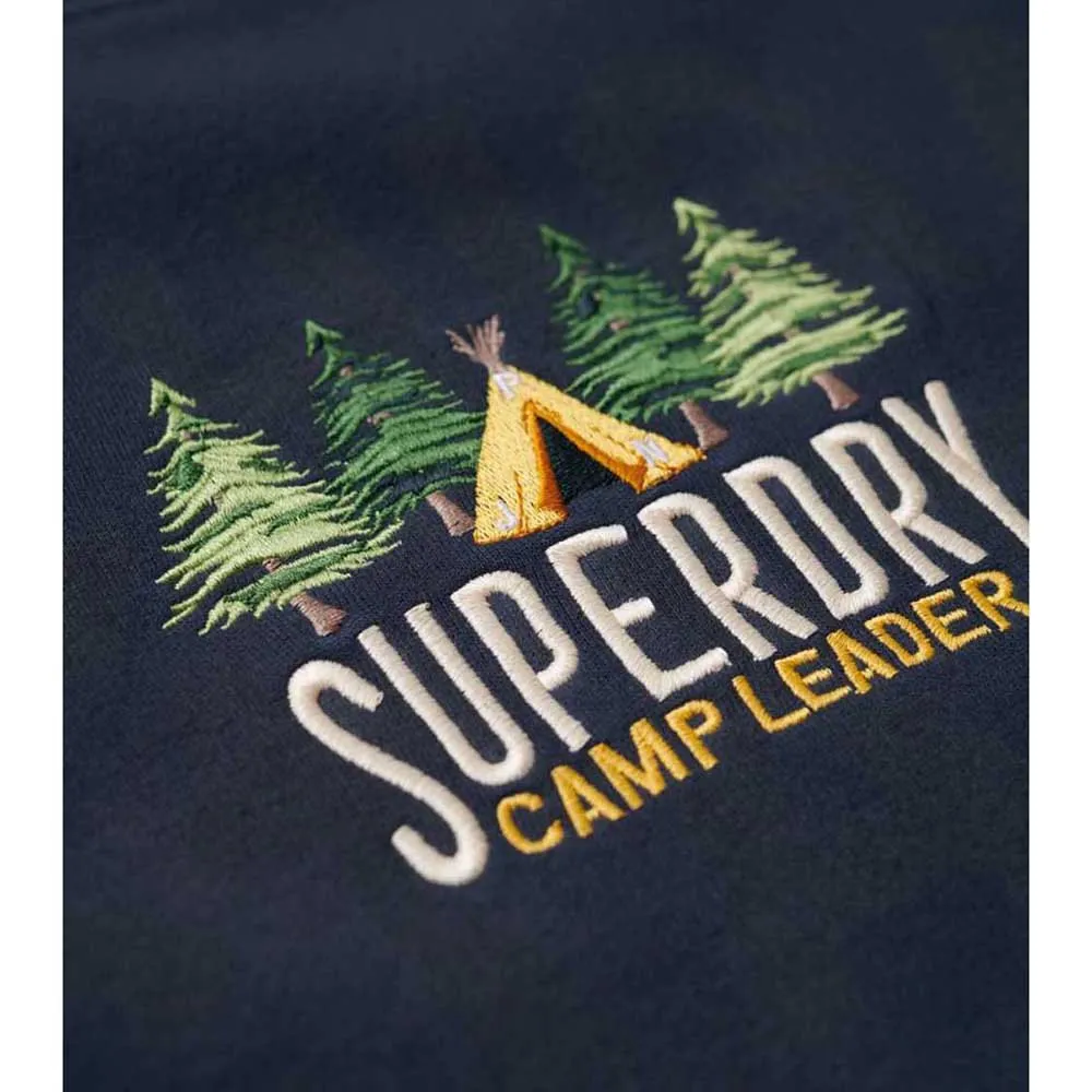 Толстовка Superdry Travel Souvenir Loose, синий — фото 2