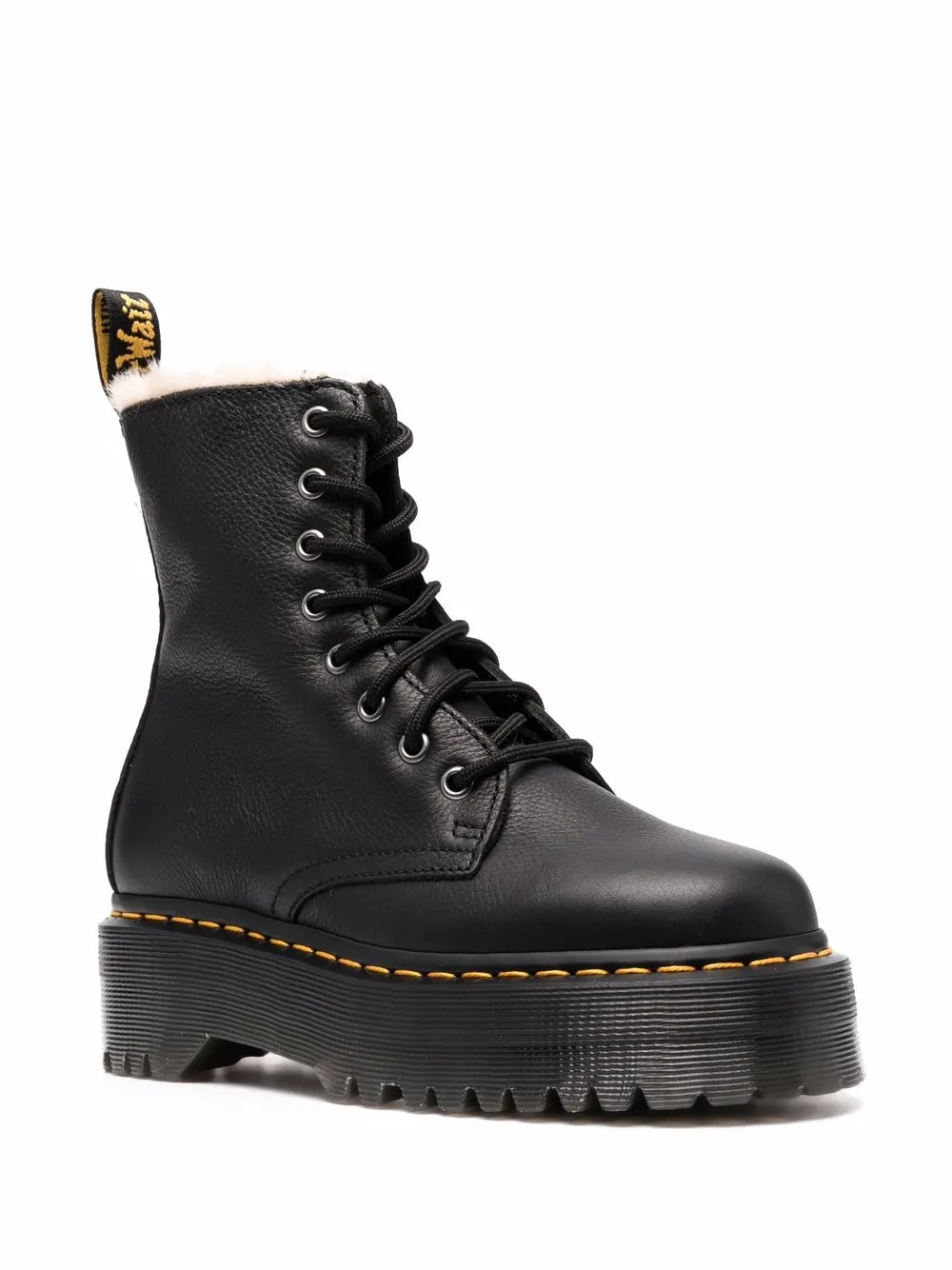 Мужские ботинки Dr. Martens Jadon III Vintage Pisa кожаные на платформе, черный — фото 2