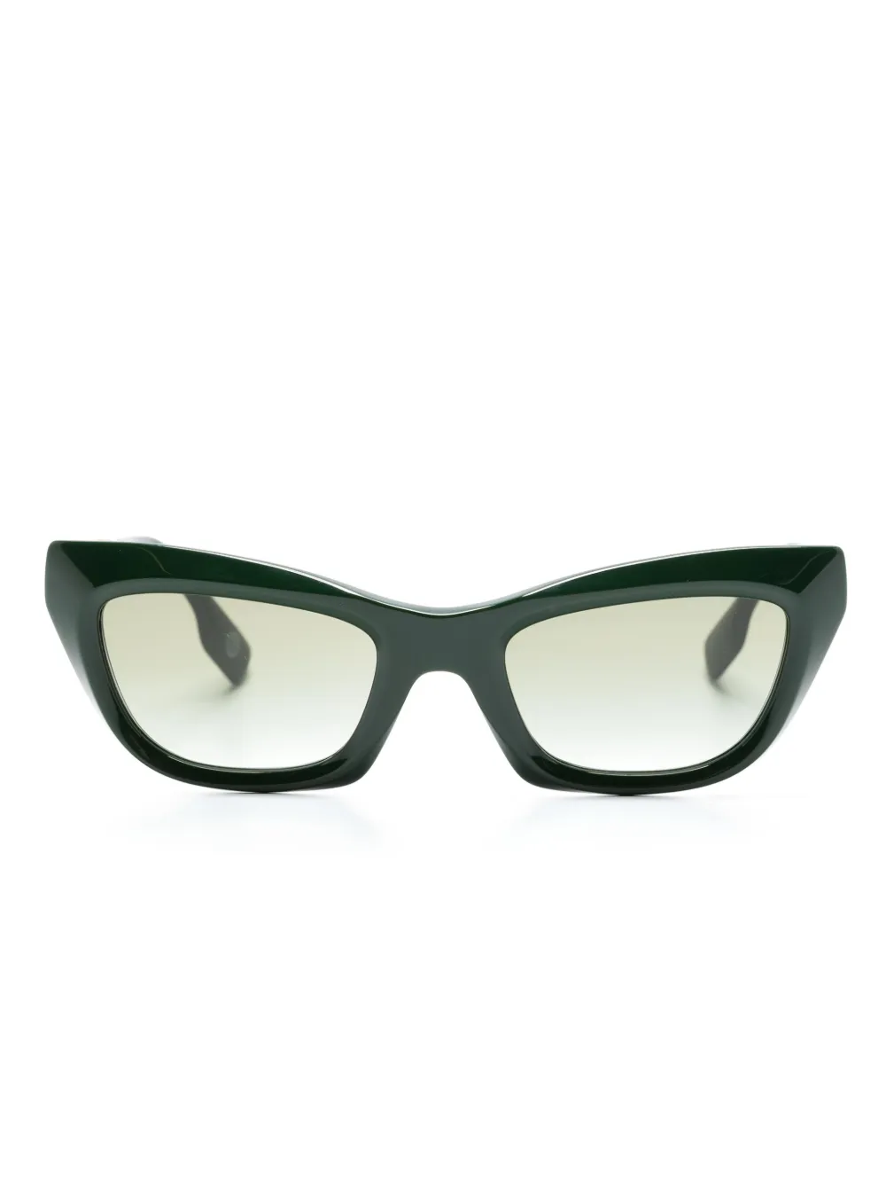 

Солнцезащитные очки с логотипом и затемненным линзами Burberry Eyewear, зеленый