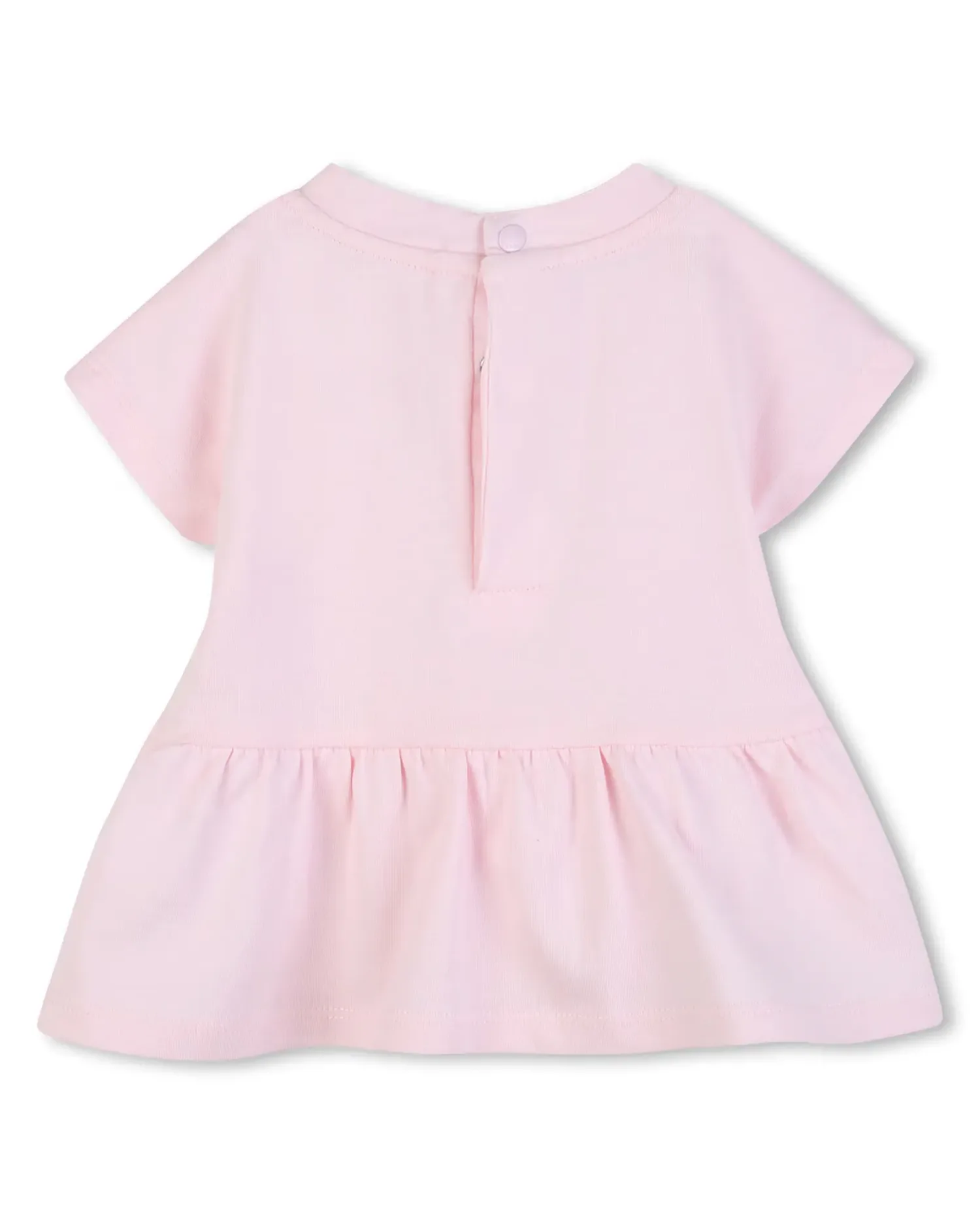 Комплект для девочки из хлопка, гладкий Karl Lagerfeld Kids, Natural — фото 4