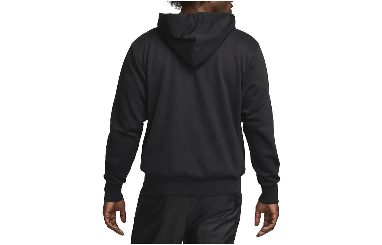 Стандартный баскетбольный свитер с капюшоном Dri-Fit Nike, черный — фото 2
