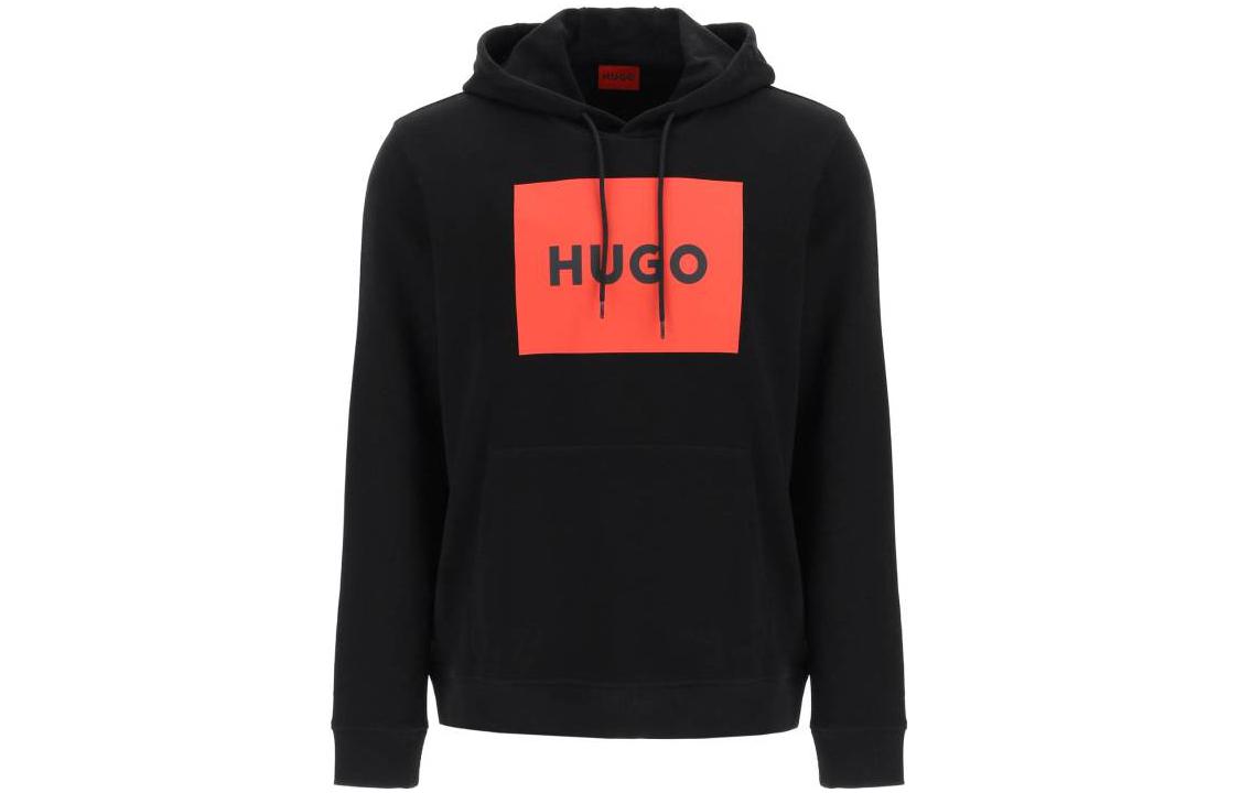 

Толстовка с капюшоном и принтом логотипа Hugo HUGO BOSS, черный