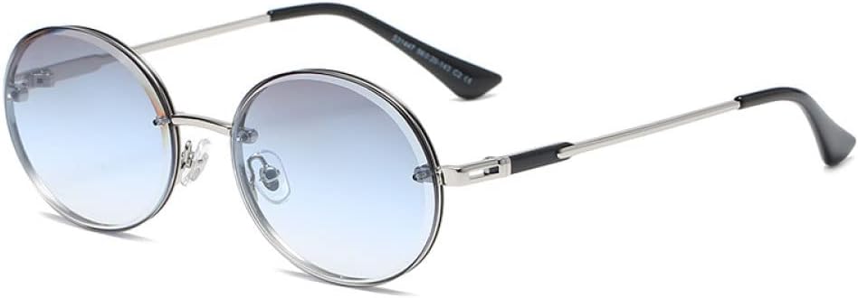 

Модные круглые солнцезащитные очки для женщин и мужчин, металлические, в винтажном стиле, с эффектом океана, роскошный дизайн, для вождения на открытом воздухе generic, C01 Silvegray Blue