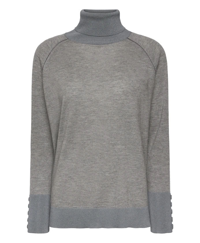 

Изящный свитер с высоким воротником, очень мягкий на ощупь. Elena Mirã², серый