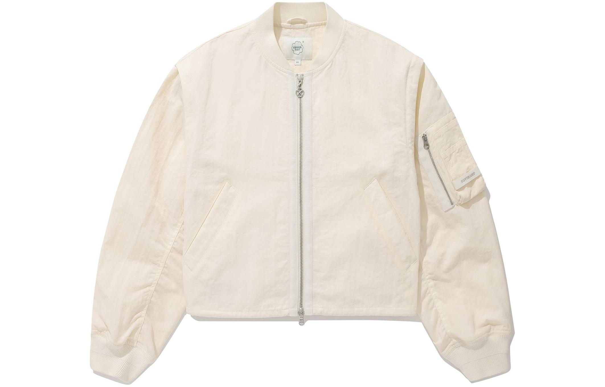 

COVERNAT Бейсбольная куртка женская слоновая кость, Ivory