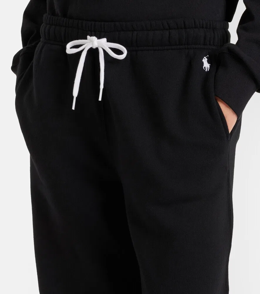 Хлопковые спортивные штаны Polo Ralph Lauren, черный — фото 4