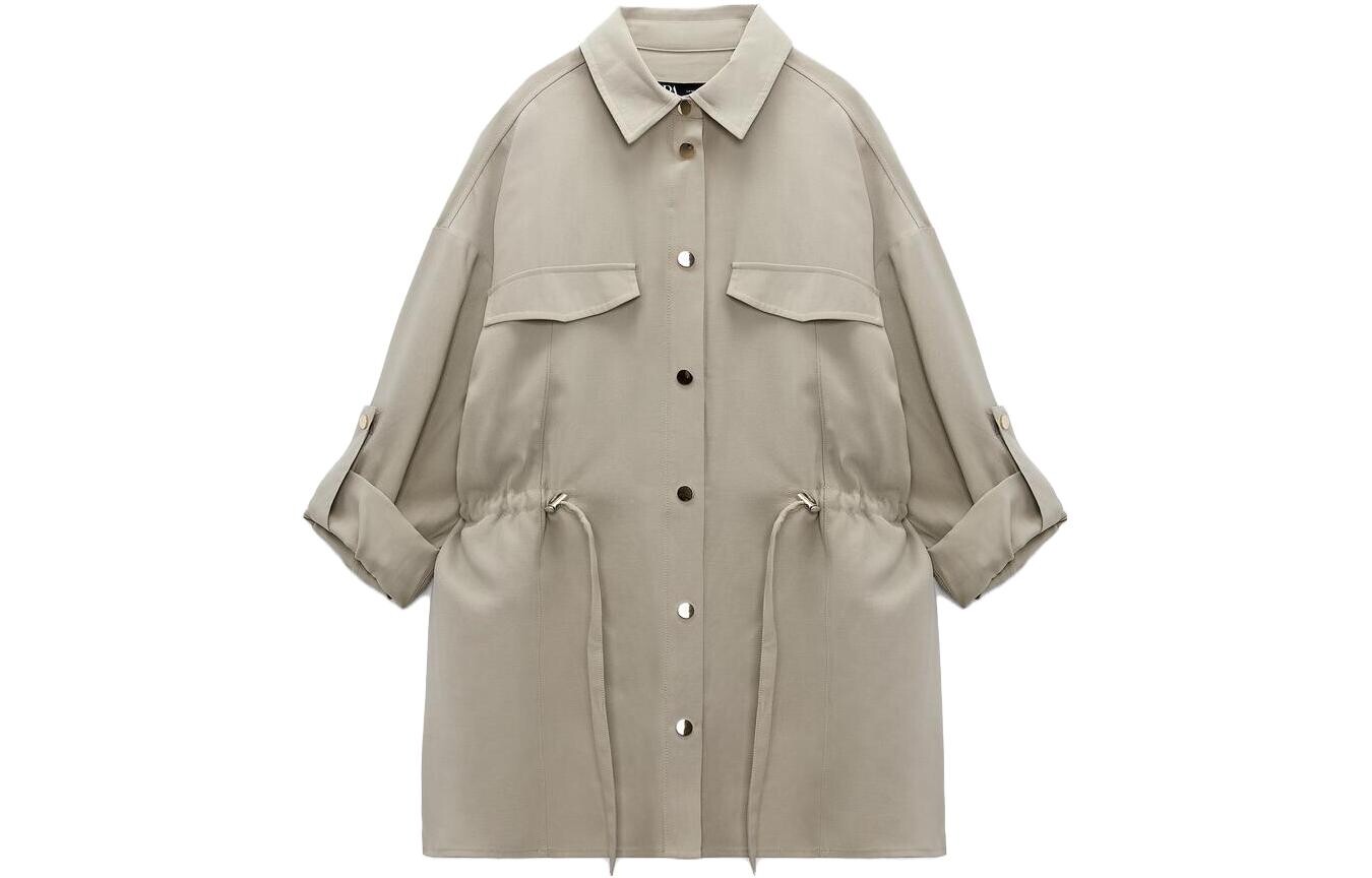 

Рубашка женская песочная Zara