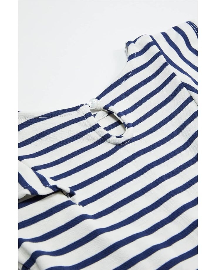 

Платье Tommy Hilfiger Stripe Ruffle Dress, цвет Egret