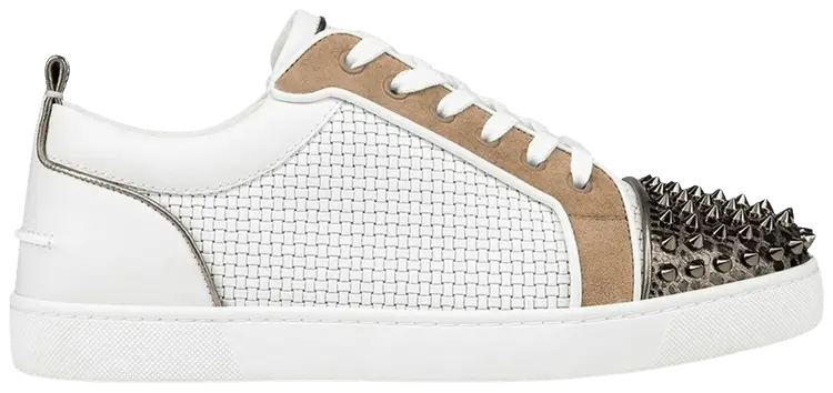 Кроссовки Christian Louboutin Louis Junior Spikes Orlato, белый