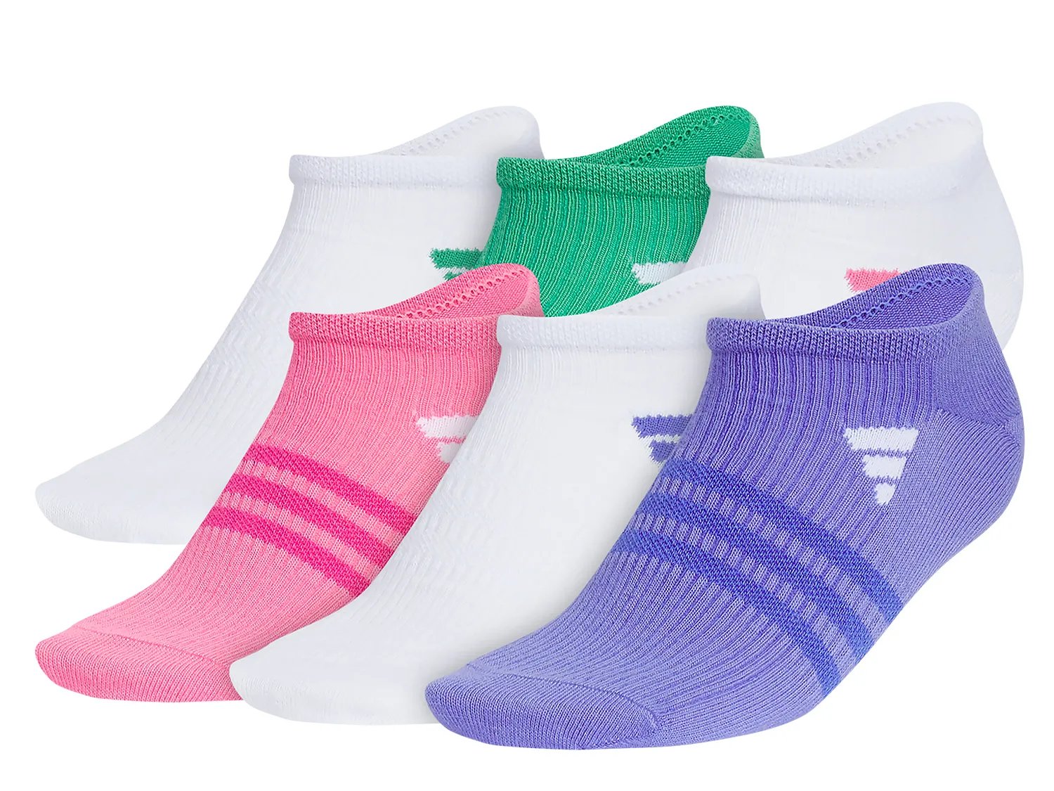 

Носки adidas Superlite 3.0 Women's No Show Socks - 6 Pack, белый/мультиколор