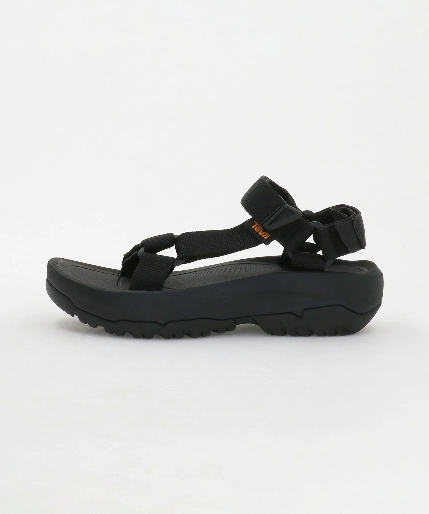 Мужские спортивные сандалии Teva Hurricane XLT2 AmpSole с объемной подошвой черные