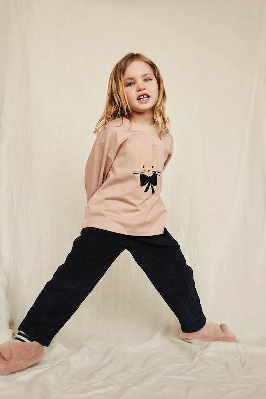 

Детский лонгслив с длинным рукавом Apia Placement для детей Liewood, розовый