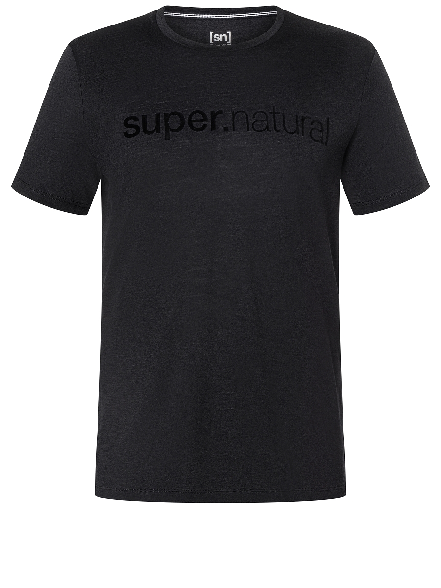 

Рубашка super.natural Merino T Shirt, черный