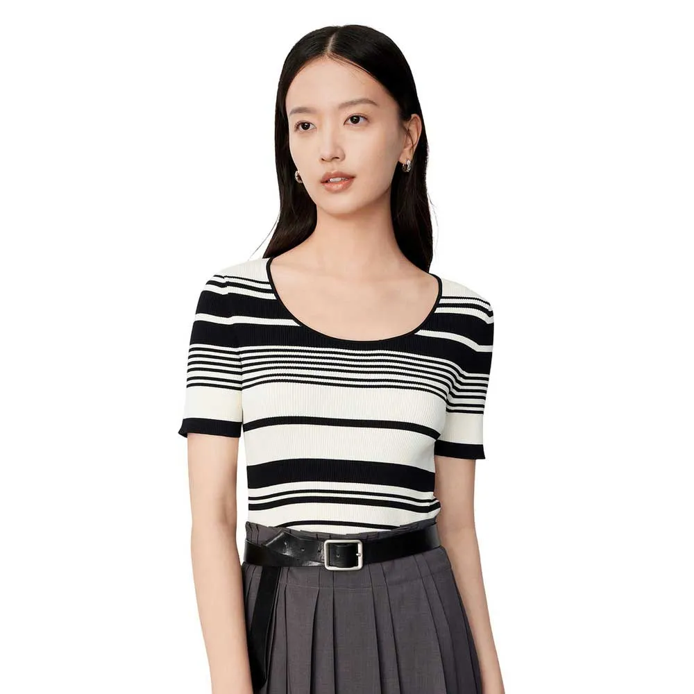 

Свитер Lily Business Fashion Striped Wool, белый