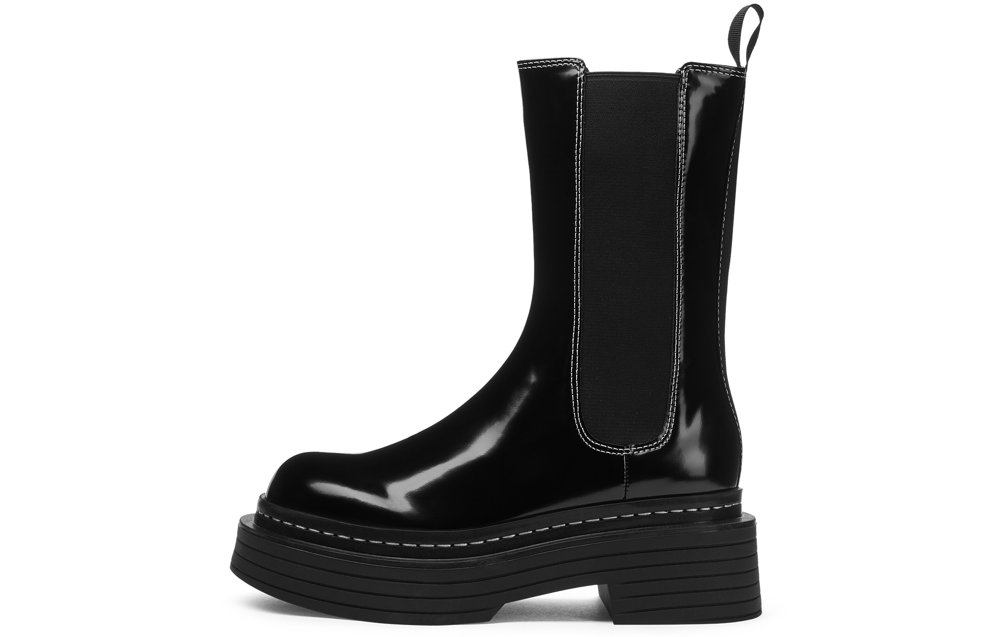 CHARLES&KEITH Челси Small Ck 22 см на каблуке 6,5 см женские черные Black Box, цвет Black Box Black