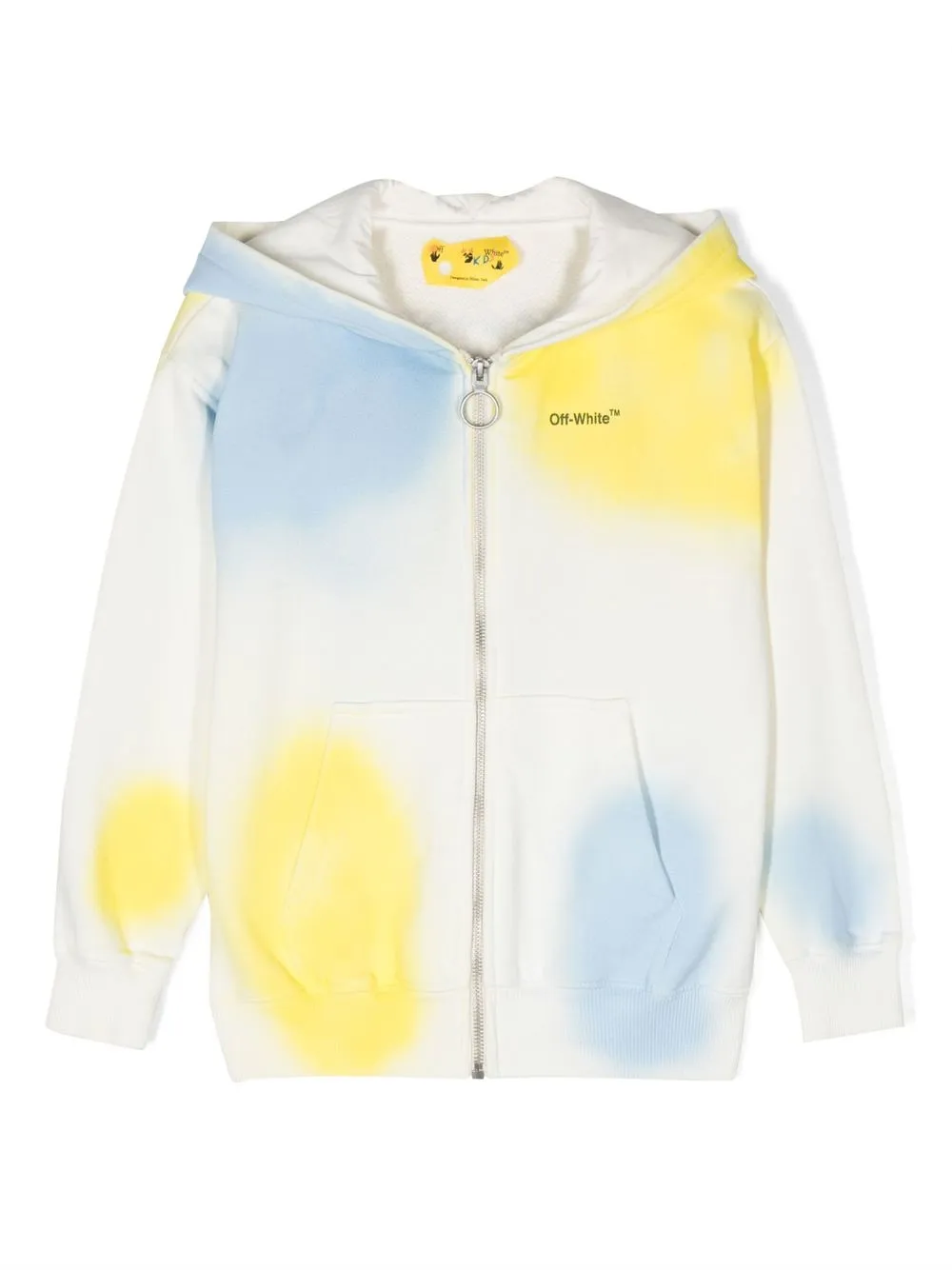 

Худи на молнии с графичным принтом OFF-WHITE KIDS, нейтральный