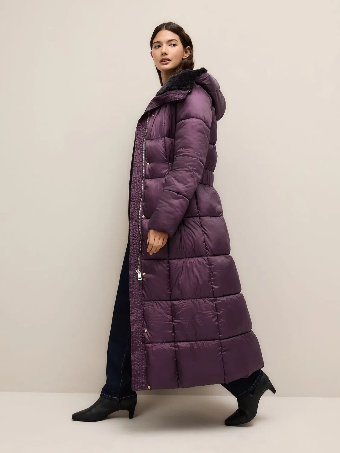 Зимнее пальто Next, Plum — фото 3