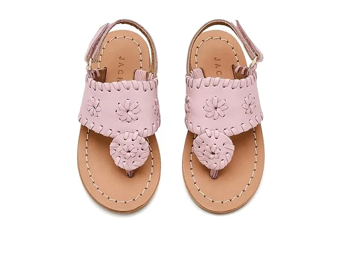 Сандалии с отделкой Jacks Flat Sandals Jack Rogers Kids, Fucshia Pink — фото 3