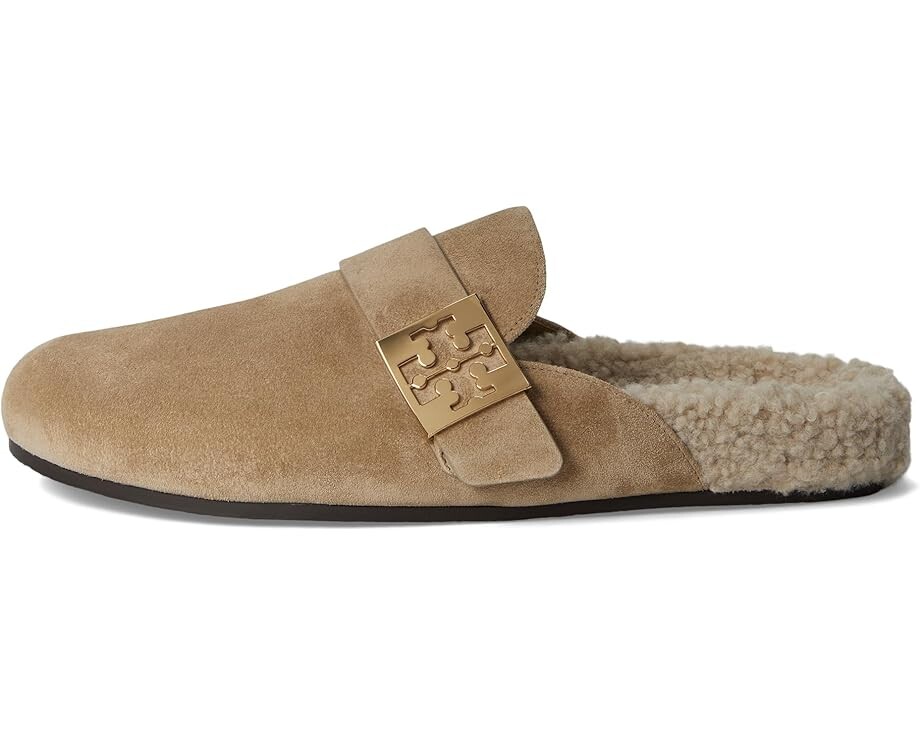 Туфли на плоской подошве Tory Burch Mellow Shearling Mule, цвет Noisette/Taupe — фото 4