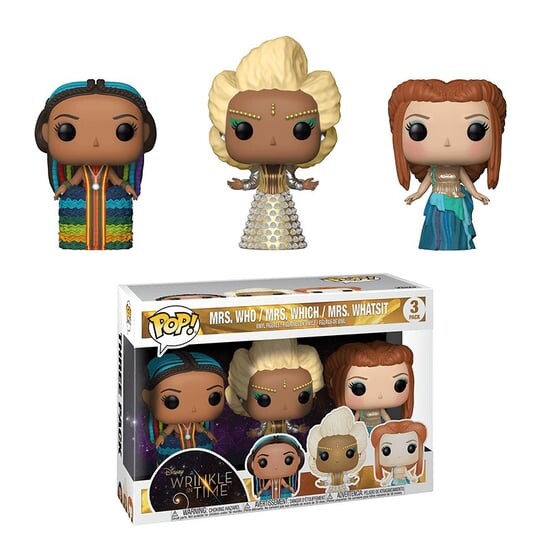 

Funko POP! Дисней, коллекционная статуэтка, Морщина, Миссис Кто Миссис Что Миссис Что, 3шт.