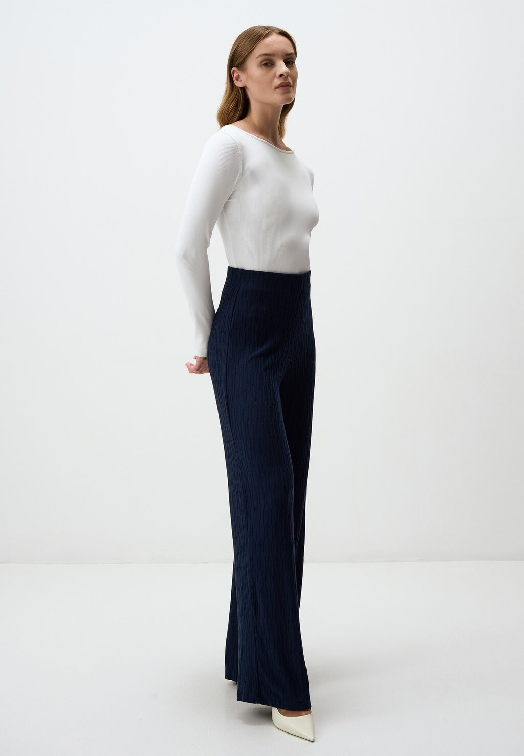 

Брюки HIGH-WAISTED WIDE Jimmy Key, темно-синий