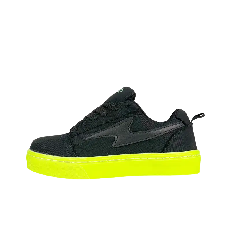 

JimiXiong Низкие скейтерские кроссовки унисекс черно-зеленые, цвет Black Green