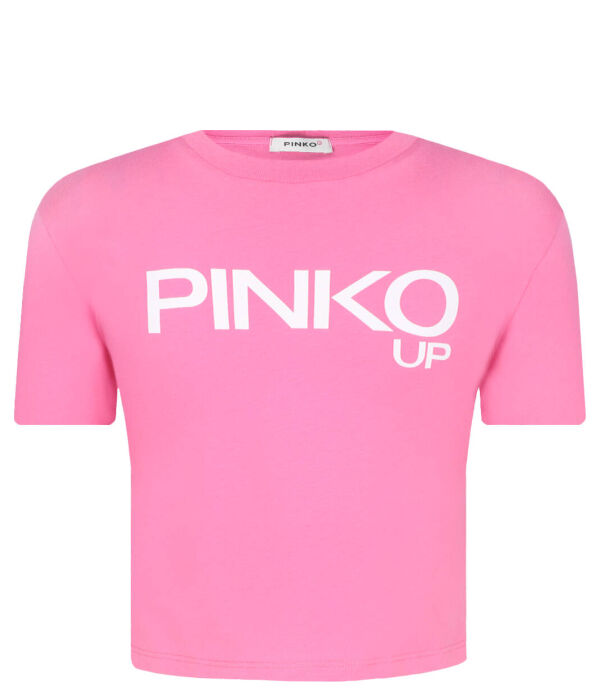 

Футболка из джерси Cropped fit Pinko Up, розовый