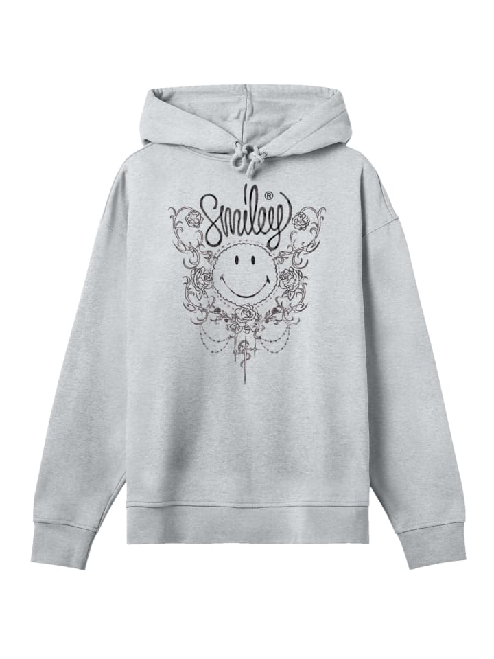 

Толстовка Smiley Originals Flower Spring в пестром сером цвете F4NT4STIC