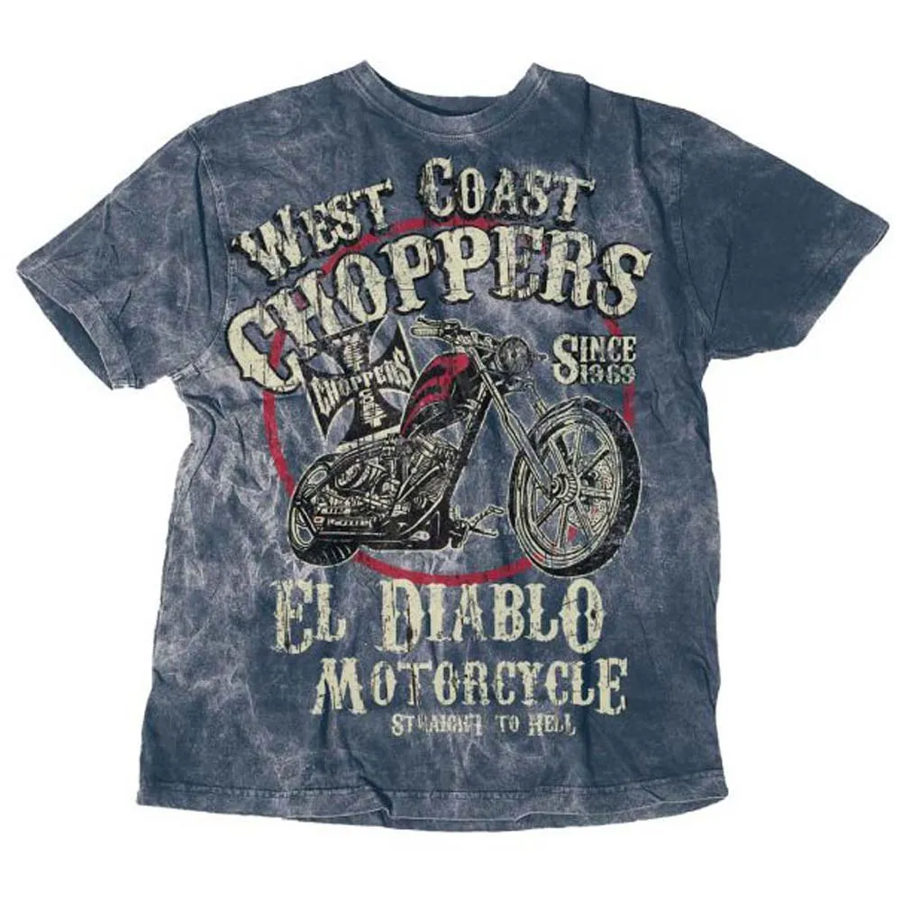 

Футболка с коротким рукавом West Coast Choppers El Diablo, синий