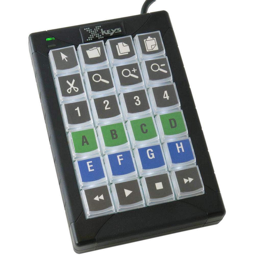 

X-keys XK-24 - черно-белое решение для управления компьютером