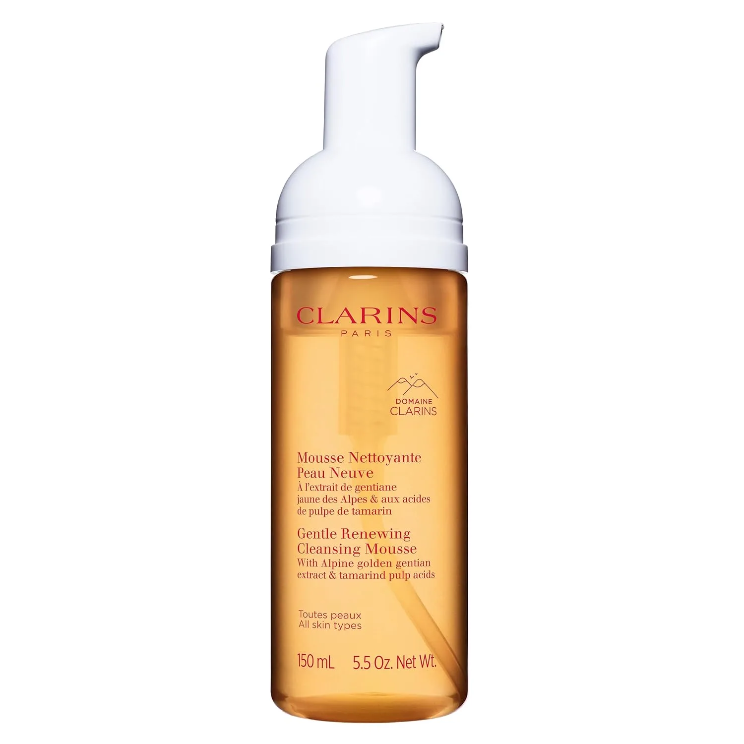 Пилинг Clarins — Gentle Renewing Cleansing Mousse - очищающая пенка с мягким пилингом и экстрактом, 155 г