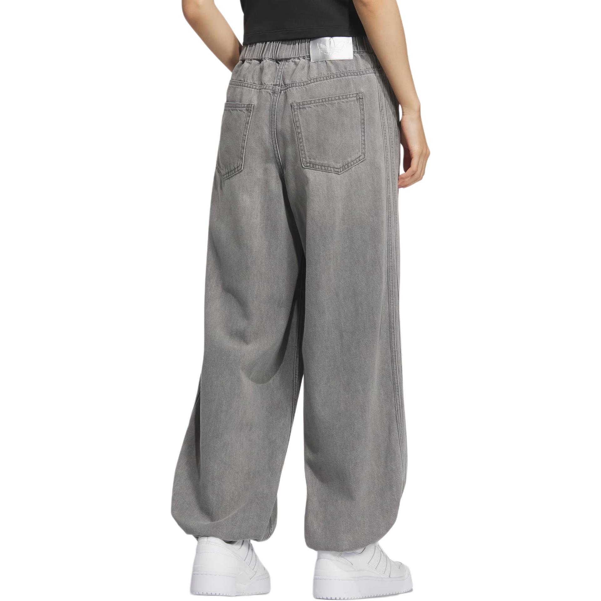 SS25 SOFT DENIM ADJUSTABLE JOGGERS Jeans Women's Adidas Originals, серый — фото 4