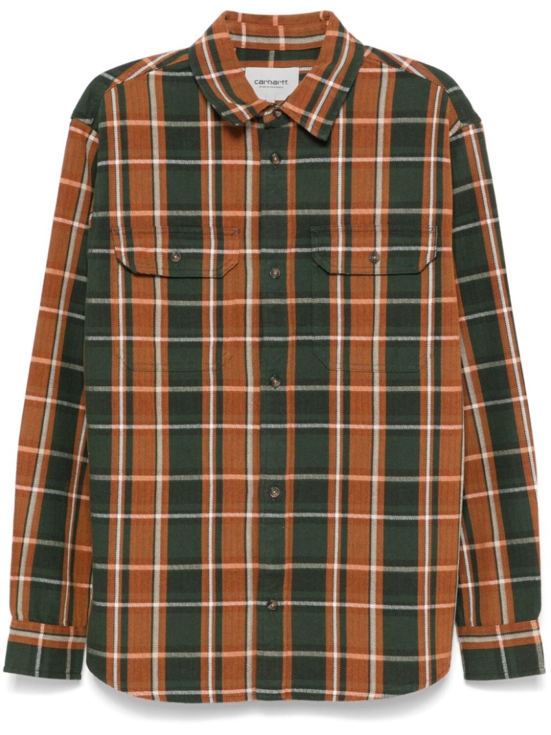 

Carhartt WIP рубашка Hobard, зеленый