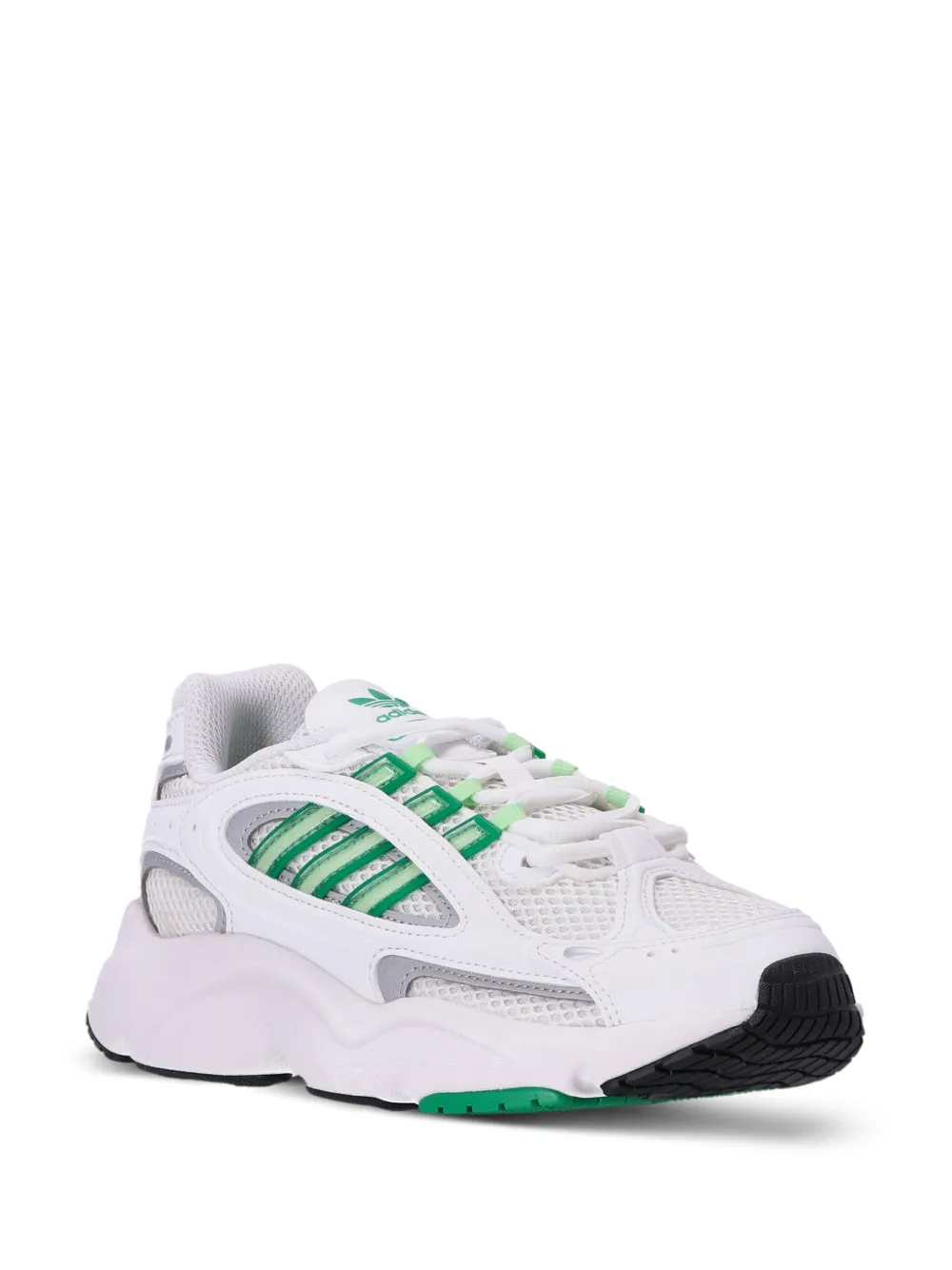 Кроссовки Ozmillen с логотипом и полосками Adidas, белый — фото 2